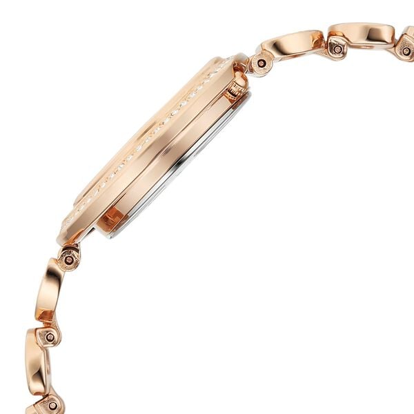 Titan Raga Glimmers Quartz Analog Mother of Pearl Dial Rose Gold Metal Strap Watch For Women