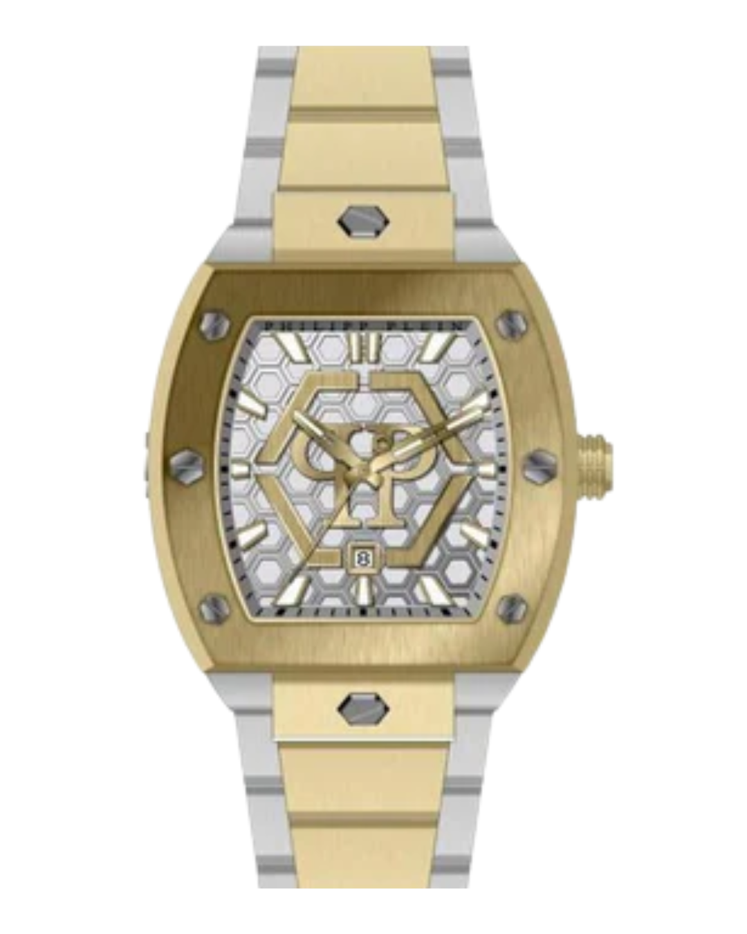 Philipp Plein The Hexagon Phantom Quartz Watch, Silver, 44 mm, PWPUA0925