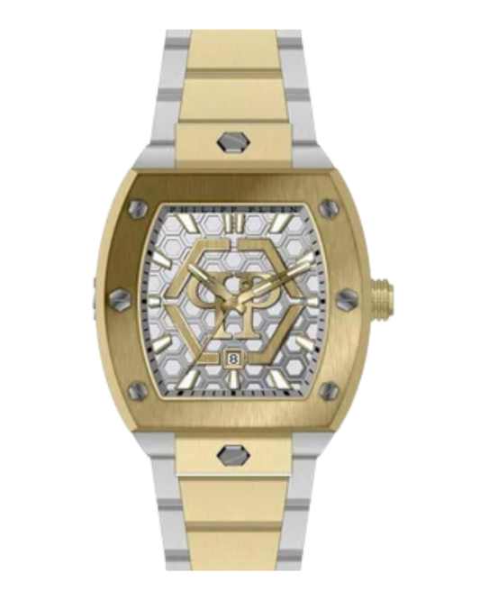 Philipp Plein The Hexagon Phantom Quartz Watch, Silver, 44 mm, PWPUA0925