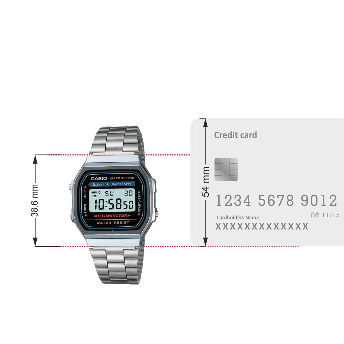CASIO VINTAGE A168WA-1 (D131)