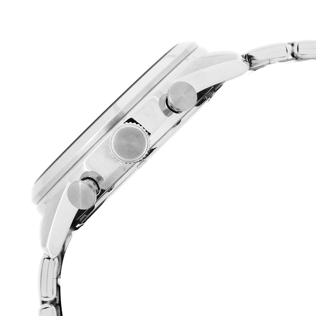 A4B001X1 Black + White Dial Chronograph Watch