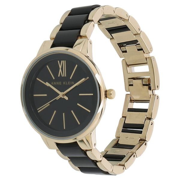 Anne Klein Quartz Analog Black Dial Ceramic Strap Watch for Women