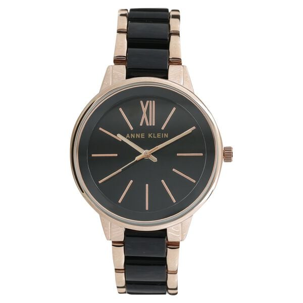 Anne Klein Quartz Analog Black Dial Ceramic Strap Watch for Women