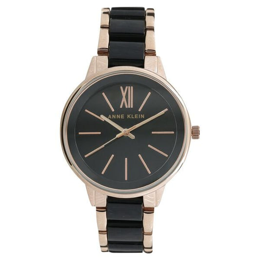 Anne Klein Quartz Analog Black Dial Ceramic Strap Watch for Women