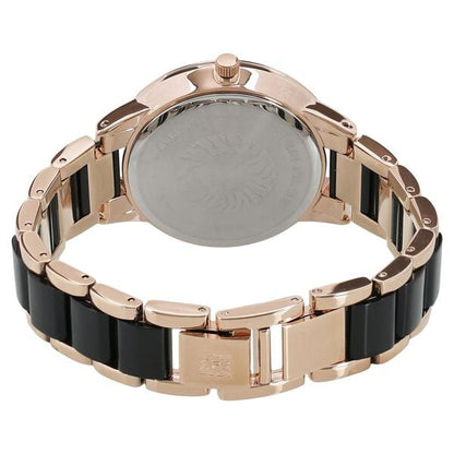 Anne Klein Quartz Analog Black Dial Ceramic Strap Watch for Women