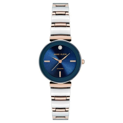 Anne Klein Quartz Analog Blue Dial Metal Strap Watch for Women