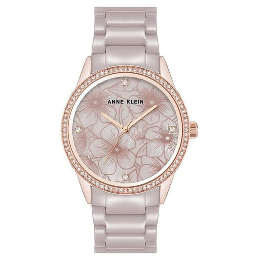 Anne Klein Quartz Analog Grey Dial Grey Metal Strap Watch For Women