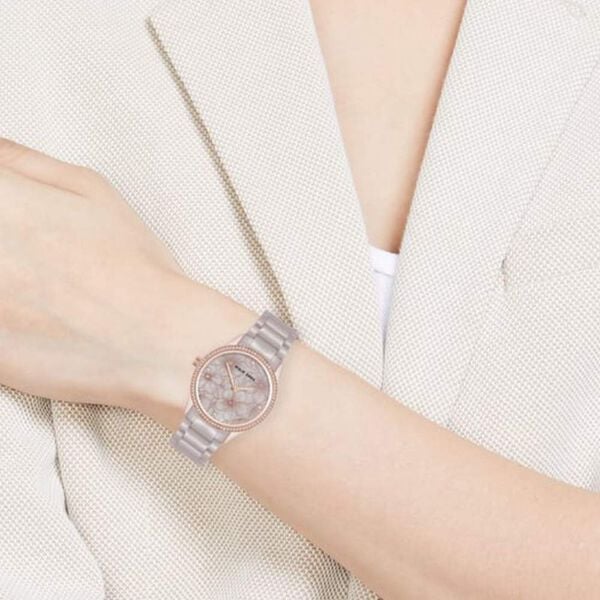 Anne Klein Quartz Analog Grey Dial Grey Metal Strap Watch For Women