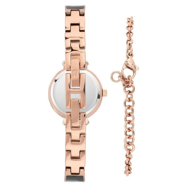 Anne Klein Quartz Analog Black Dial Two Toned Metal Strap Watch For Women