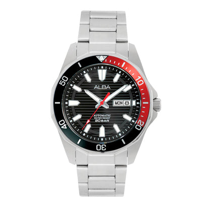 AL4457X1 Noir Dial With Black + Red Rotating Bezel Automatic