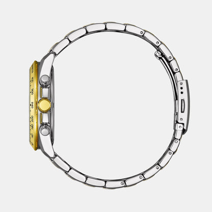 Men Quartz Green Dial Chronograph Stainless Steel Watch AN8234-58X