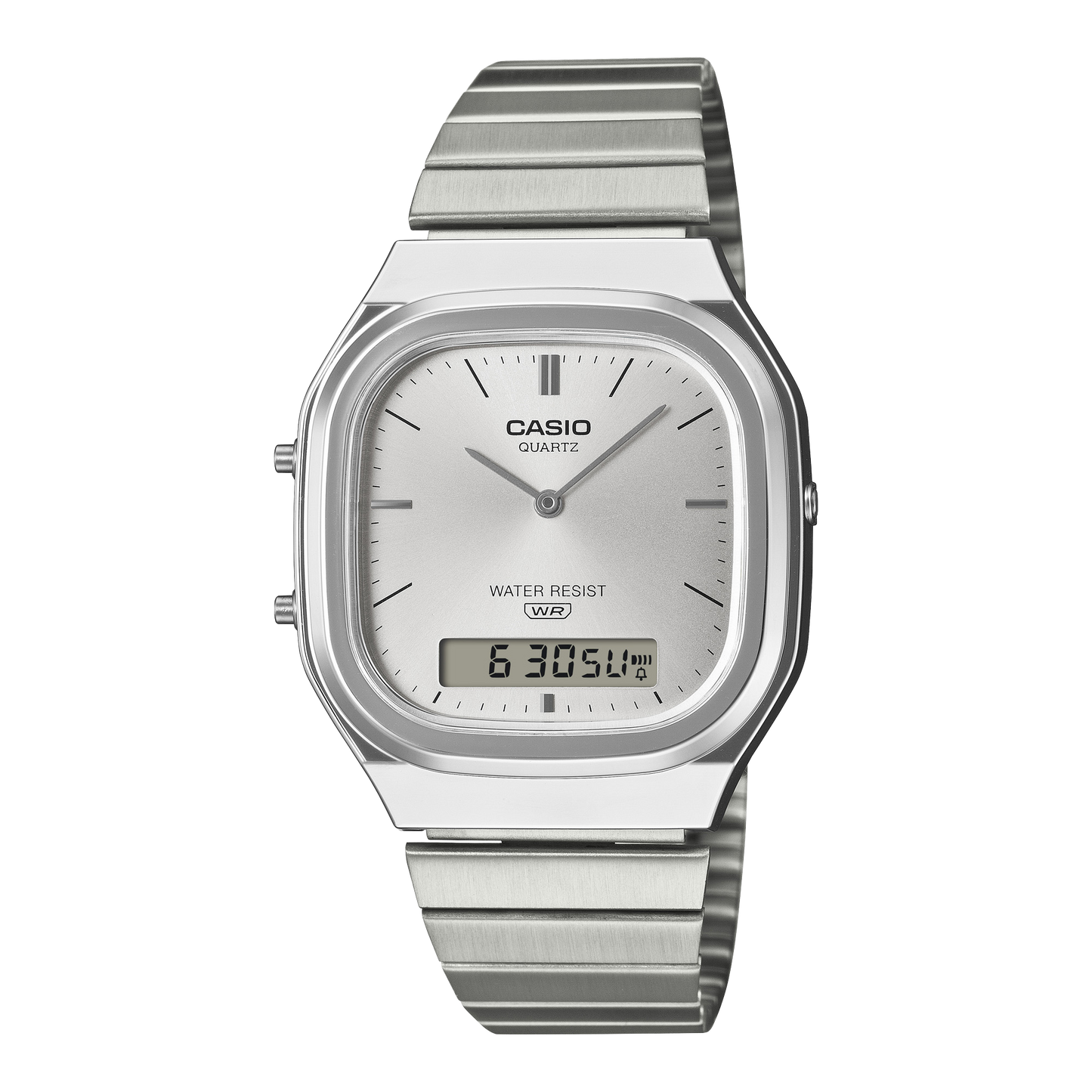 CASIO VINTAGE AQ-240E-7ADF Silver Dial Analog-Digital Unisex Watch D420