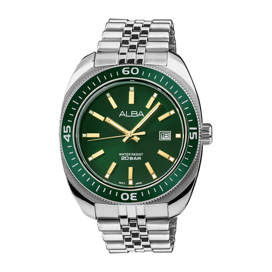 ALBA Emerald Green Dial Quartz Watch AS9T77X1