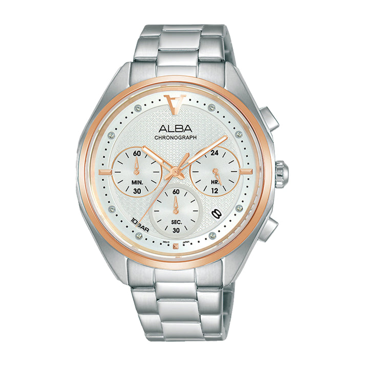 AT3G90X1 Signa Silver Dial Women's Chronograph Watch 38mm
