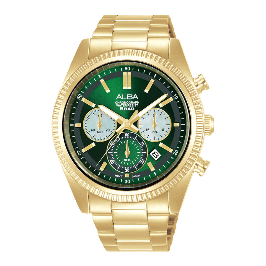 AT3K12X1 Golden Case Choronograph Watch