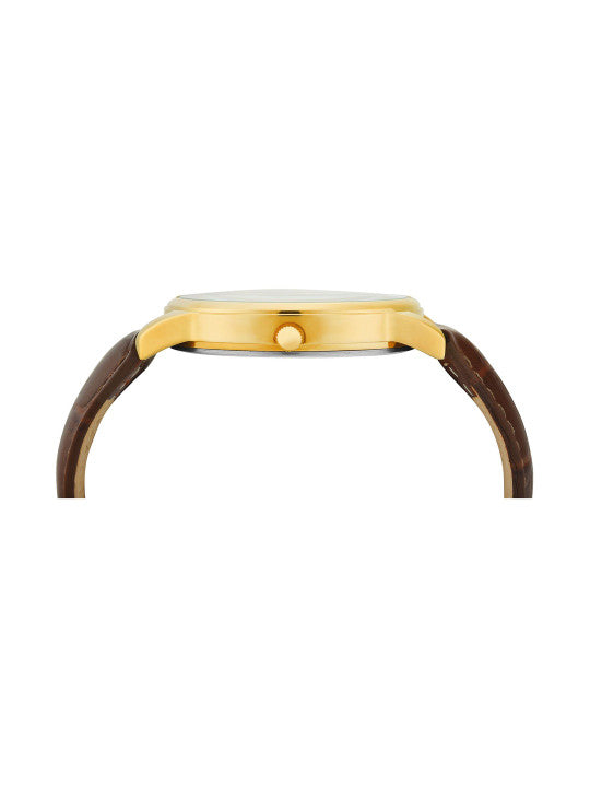 Men Brass Dial & Straps Analogue Watch TWTG12109