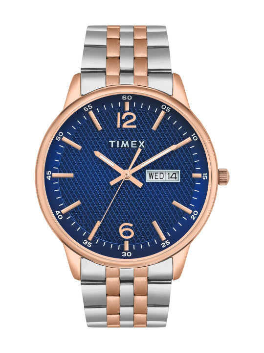 Men Brass Dial & Bracelet Style Straps Analogue Watch TWTG12110