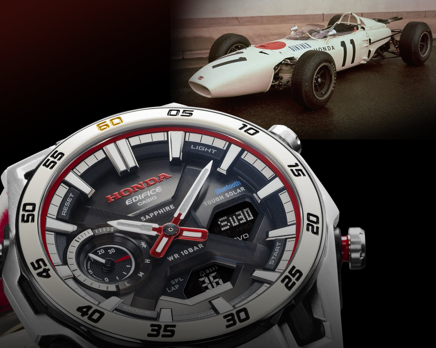EDIFICE Honda Special Edition of the 60th Anniversary of the First Victory in F1 EDIFICE SOSPENSIONE ECB-2300HR-1A