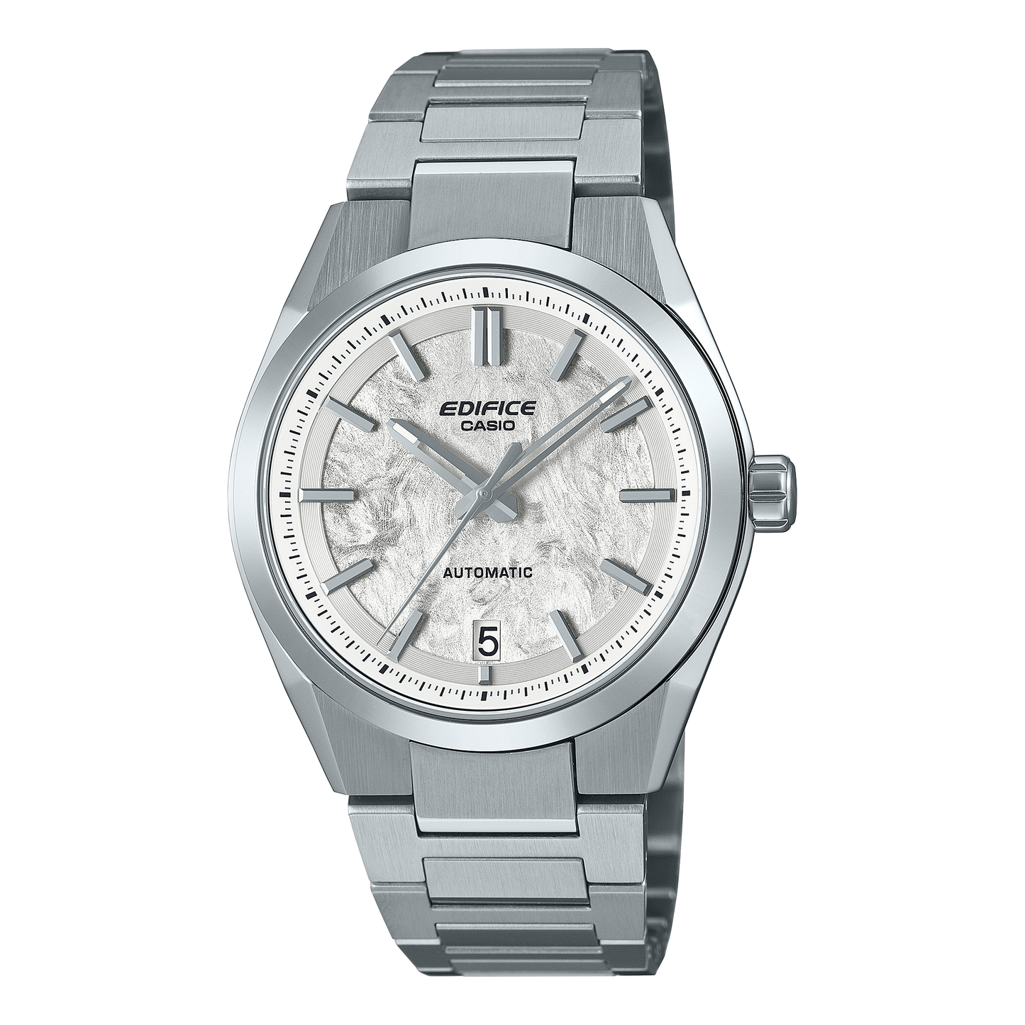 Edifice Men Automatic White Dial Analog Stainless Steel Watch ED672 - EFK-100D-7ADR