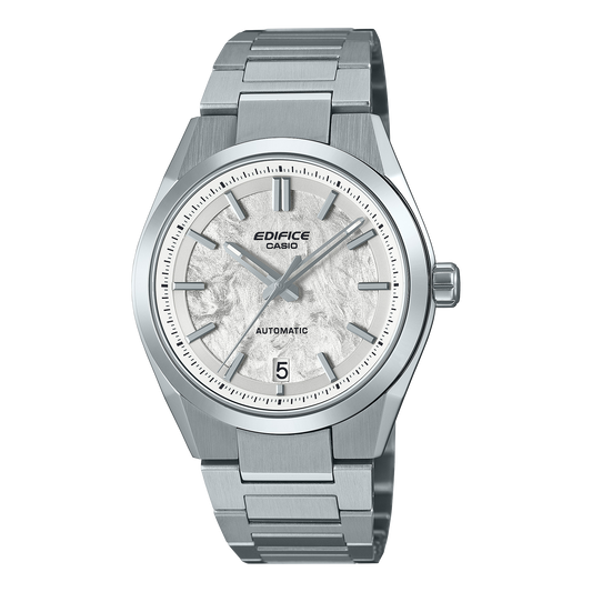 Edifice Men Automatic White Dial Analog Stainless Steel Watch ED672 - EFK-100D-7ADR