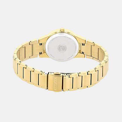 Axiom Women Eco-Drive Black Dial Analog Stainless Steel Watch GA1052-55E