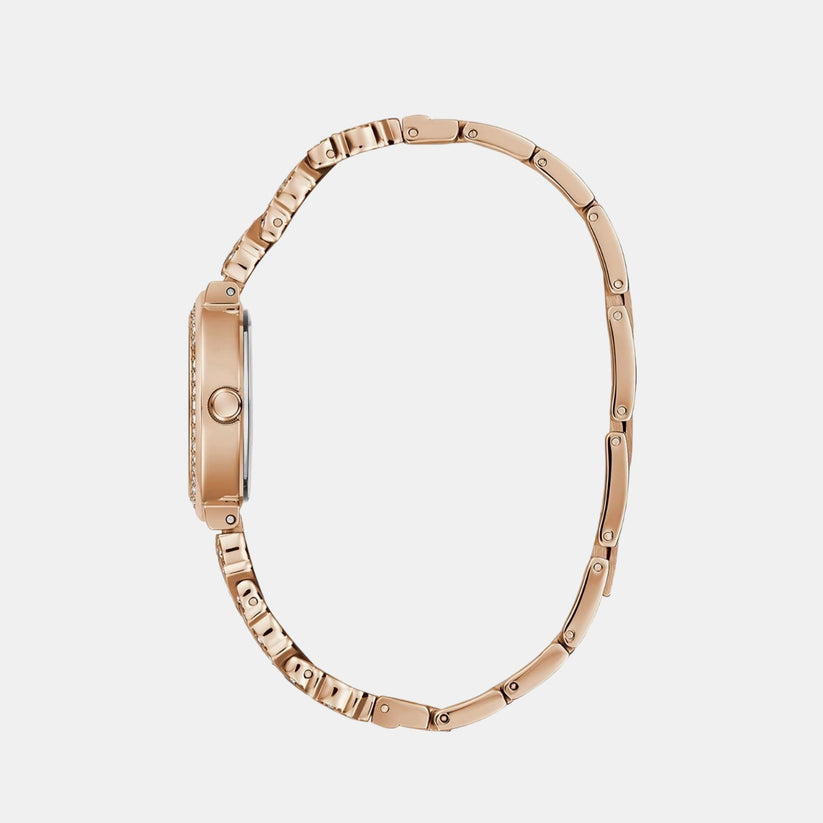 Treasure Women Quartz Rose Gold Dial Analog Stainless Steel Watch GW0476L3