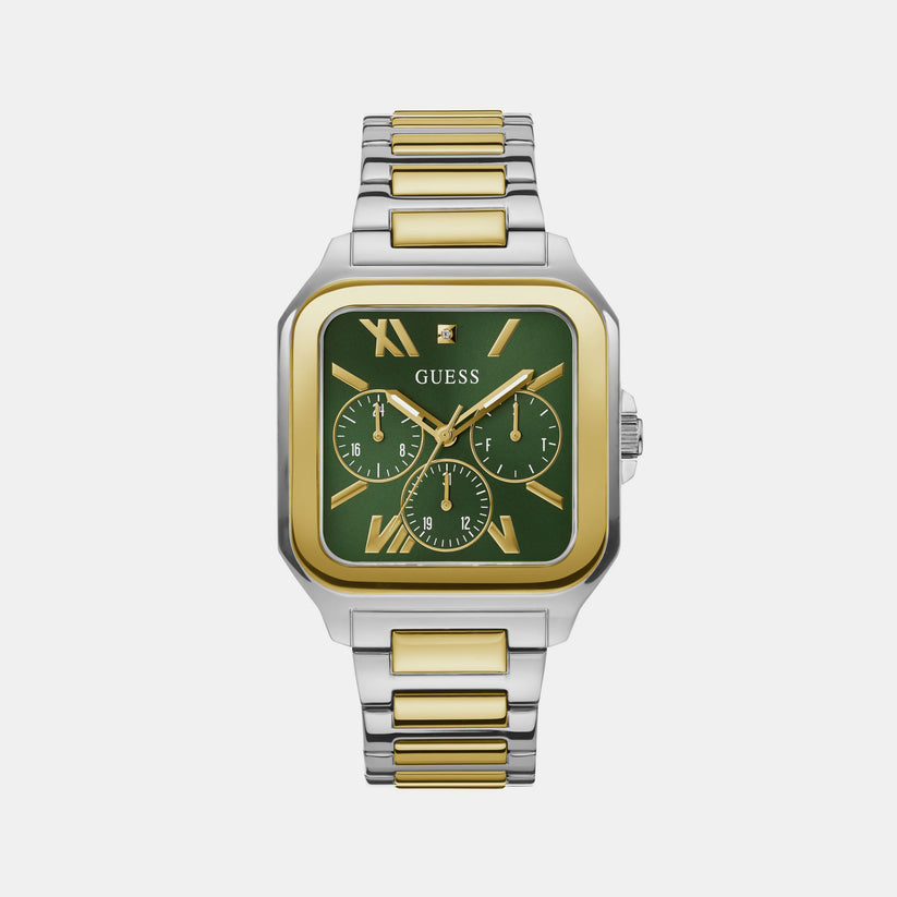 Integrity Men Quartz Green Dial Chronograph Stainless Steel Watch GW0631G1