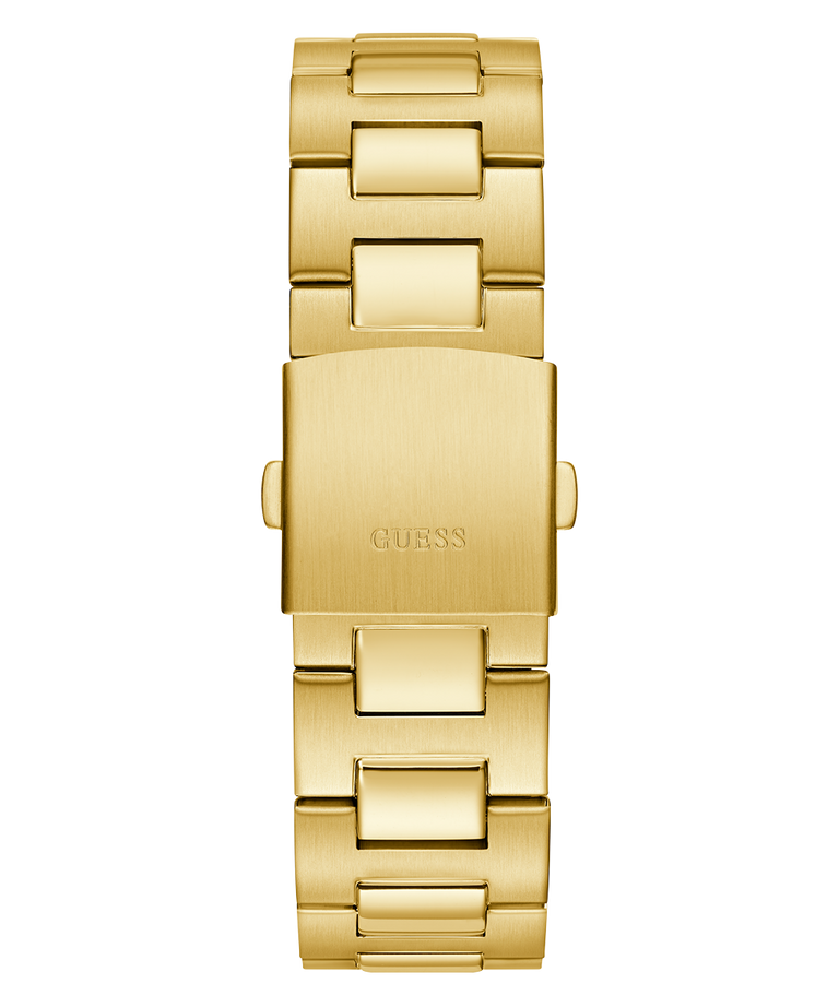 GUESS Equity Mens Gold Tone Multi-function Watch