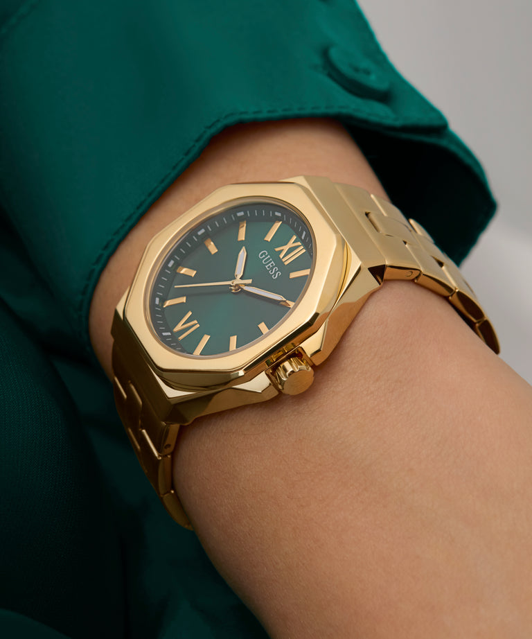 GUESS Ladies Gold Tone Analog Watch