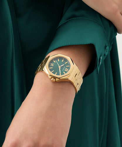 GUESS Ladies Gold Tone Analog Watch