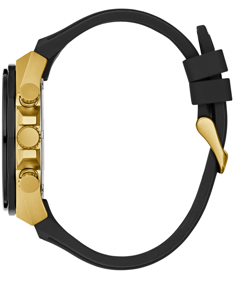 GUESS Mens Black 2-Tone Multi-function Watch