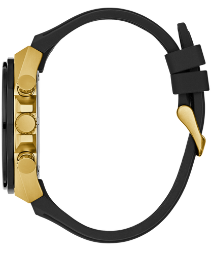 GUESS Mens Black 2-Tone Multi-function Watch