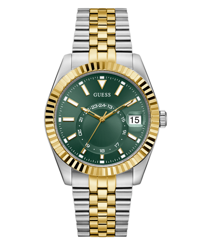 GUESS Mens Jaden 2-Tone Multi-function Date Watch