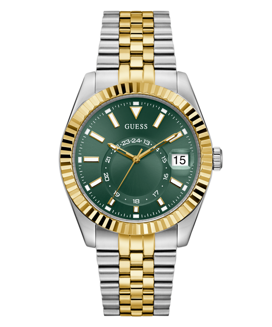 GUESS Mens Jaden 2-Tone Multi-function Date Watch