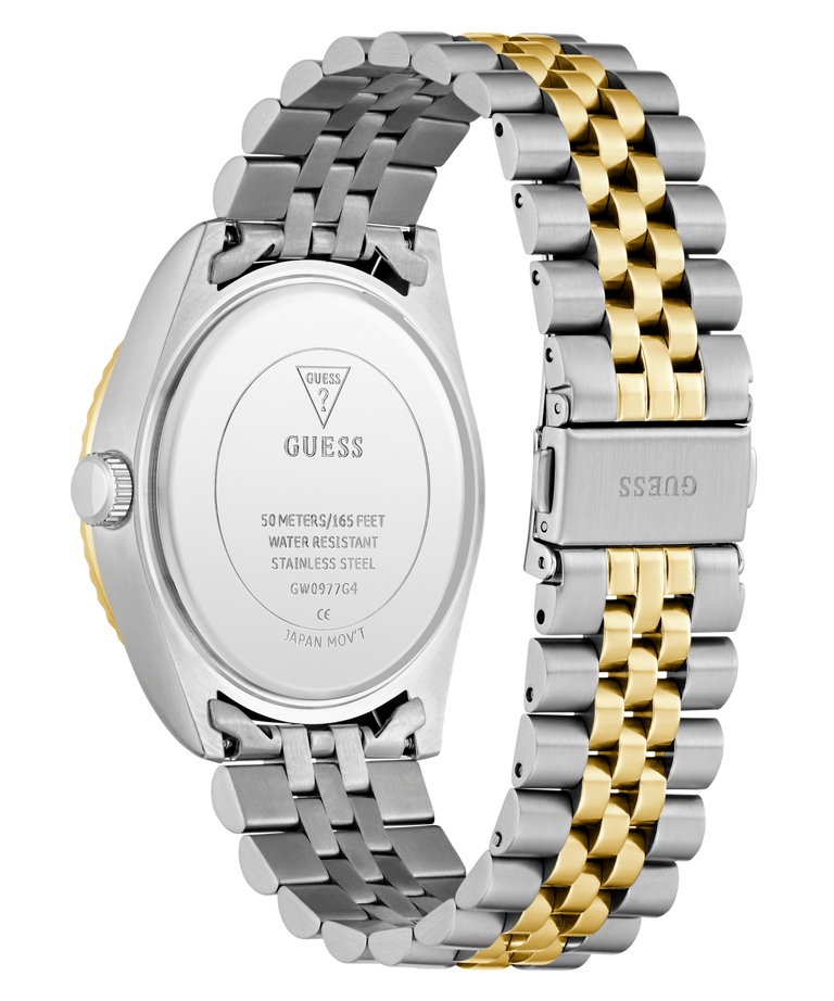 GUESS Mens Jaden 2-Tone Multi-function Date Watch
