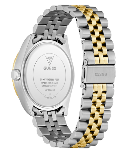 GUESS Mens Jaden 2-Tone Multi-function Date Watch