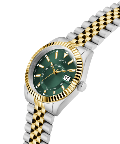GUESS Mens Jaden 2-Tone Multi-function Date Watch