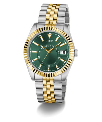 GUESS Mens Jaden 2-Tone Multi-function Date Watch