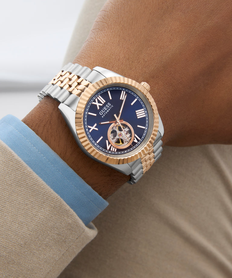 GUESS Mens 2-Tone Automatic Watch