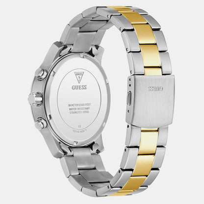 Men Quartz Green Dial Multi-function Stainless Steel Watch GW1006G4