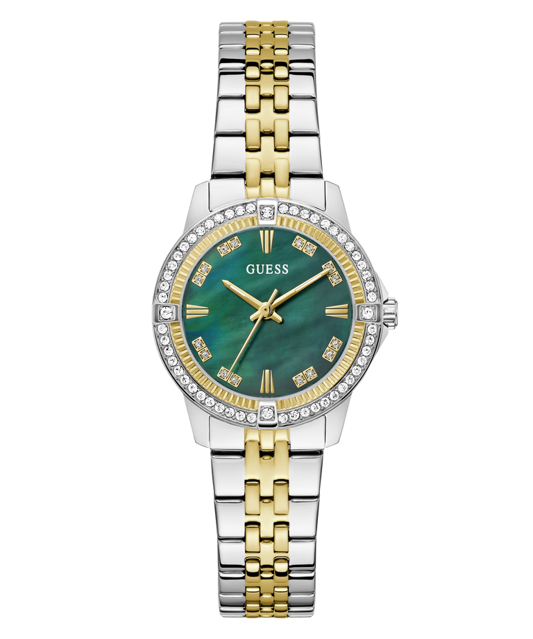 Women Quartz Green Dial Analog Stainless Steel Watch GW1027L3