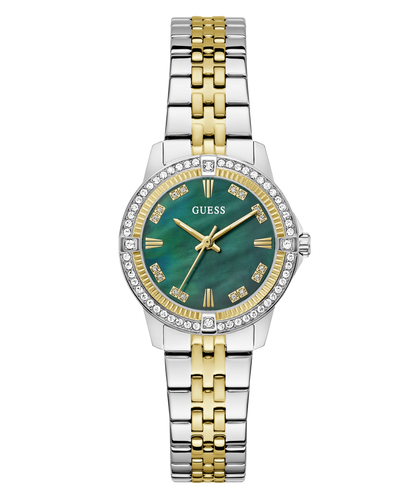 Women Quartz Green Dial Analog Stainless Steel Watch GW1027L3