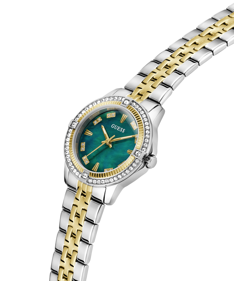 Women Quartz Green Dial Analog Stainless Steel Watch GW1027L3