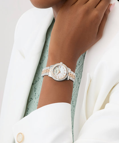 GUESS Ladies Colette 2-Tone Analog Watch GW1027L5