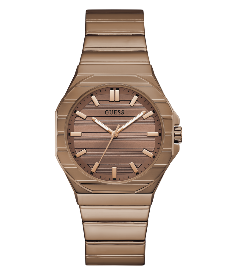 GUESS Mens Jaq Coffee Analog Watch