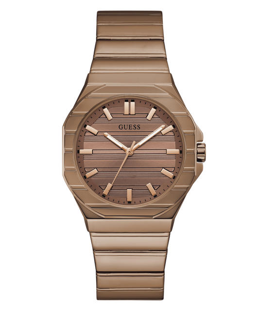 GUESS Mens Jaq Coffee Analog Watch