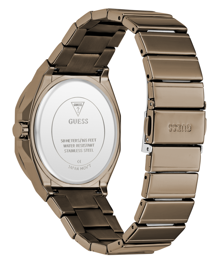 GUESS Mens Jaq Coffee Analog Watch