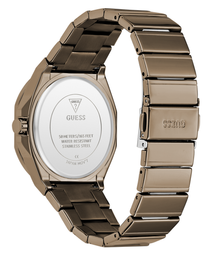 GUESS Mens Jaq Coffee Analog Watch