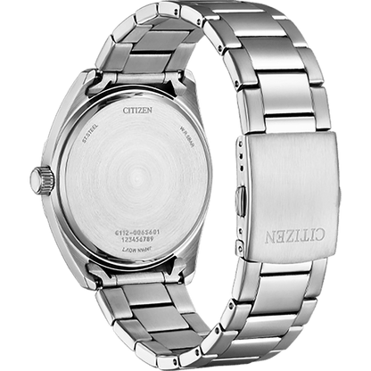 CITIZEN Stainless Steel Analog Black Dial Men Watch-Bi5110-54E, Silver Band