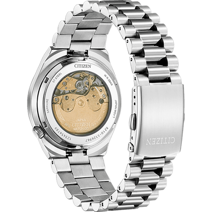 Tsuyosa Men Automatic White Dial Analog Stainless Steel Watch NJ0150-81A